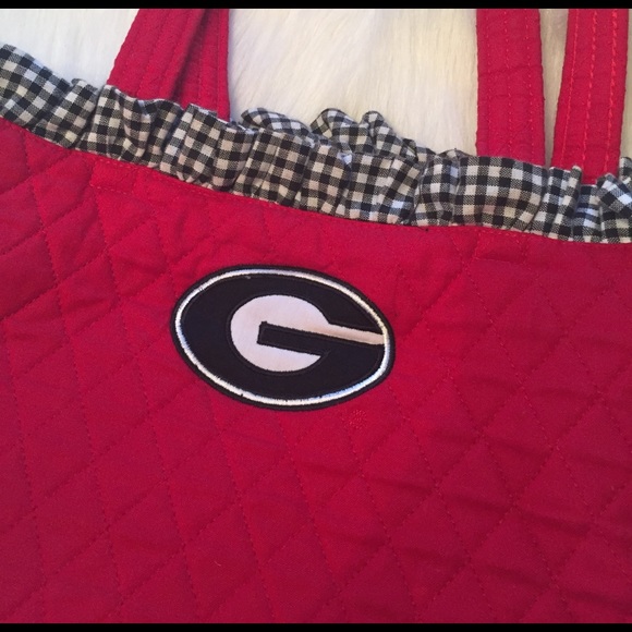 UGA Quilted Purse Red/Black/White University of Georgia - Picture 2 of 8